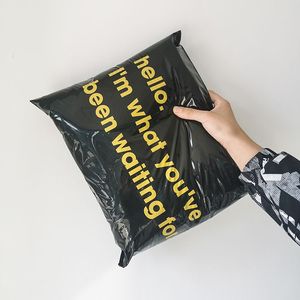 Bolsas de Correo Personalizadas con Logotipo Dorado Rosa para Bolsas de Envío Biodegradables Autoadhesivas, Bolsas de Mensajería Exprés para Calcetines, Zapatos, Piel y <span class=keywords><strong>Embalaje</strong></span> - Product Image 1