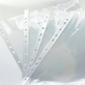 Pochette pour documents imperméable format A4, protège-feuilles transparent à 11 trous, sac de rangement pour papier - Product Image 3