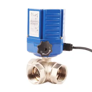 Electric Ball Valve Actuator 9V 12V 24VDC Stainless Steel Motorized Ball Valve For Gas Oil OEM