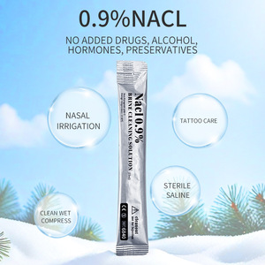 น้ำเกลือพกพาสำหรับดูแลแผล โซเดียมคลอไรด์ 0.9% น้ำเกลือฟิสิโอโลจีคอล สำหรับทำความสะอาด 15 มล. น้ำเกลือ NaCl - Product Image 2