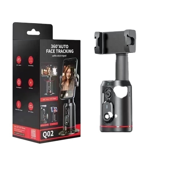 Auto Face Tracking Gimbal Stabilizer Camera AI Tripod Selfie Stick Phone Shooting Face Remote 360 Rotation Phone Holder