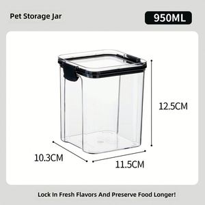 Multi Purpose Plastic <b>Storage</b> <b>Box</b> With Buckle Lid Insect Proof Moisture Proof for Kitchen Refrigerator Factory Warehouse Daily - Product Image 2