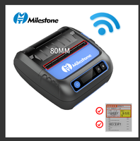 MHT-P80F kustom nirkabel portabel untuk Bluetooth ponsel POS USB termal foto Etiqueta Printer Mini untuk 80mm label kertas