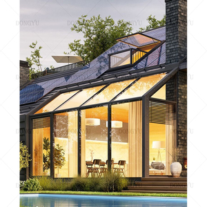 Salle de luxe en aluminium vitré Salle de soleil quatre saisons pour piscine et <span class=keywords><strong>jardin</strong></span> extérieur - Product Image 5