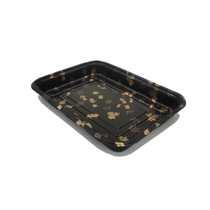 JY-830 Caja <span class=keywords><strong>de</strong></span> Plástico Negra para Helados al por Mayor, Bandeja Desechable para Sushi, Envase <span class=keywords><strong>de</strong></span> Plástico para Alimentos - Product Image 4