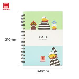 Ogringa <b>A5</b> Spiral <b>Notebook</b> Notepad Type 200 Pages 5 <b>Notebooks</b>/Pack Paper Cover Digital Printing Diverse and Bright Colors - Product Image 2