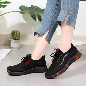 Women's <b>Old</b> Beijing Cloth Shoes, Fly Knit Comfortable Walking Shoes, Soft Sole Non-slip Casual Sports Sneakers - Product Image 2