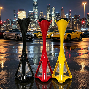 Acrylic 3 Colors Spherical <b>Hookah</b> Luxury Glass Base Russian Shisha Set LED Flame <b>Hookah</b> Portable <b>Hookah</b> In Stock - Product Image 2