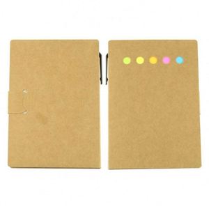 Lot de blocs-notes fonctionnels en forme de forme, avec porte-stylo, couverture en papier kraft économique pour mémos – Vente en gros fabricant - Product Image 4
