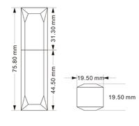 Tube de brillant à lèvres carré en plastique moulé par injection, avec bouchon à vis anti-déversement, sérigraphié, personnalisable, emballage ABS 3,5 ml