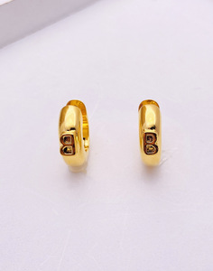 RTS B di modo delle donne degli <span class=keywords><strong>orecchini</strong></span> placcato oro reale <span class=keywords><strong>orecchini</strong></span> della boemia dell'annata del commercio all'ingrosso <span class=keywords><strong>orecchini</strong></span> a cerchio in oro - Product Image 5