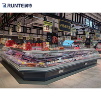 Réfrigérateur commercial transparent RUNTE pour charcuterie, sushis et salades