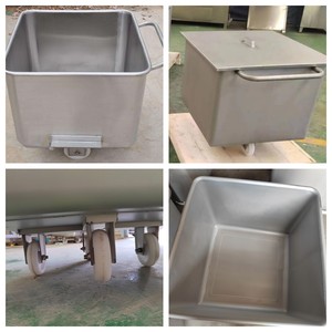 รถเข็นอาหารสแตนเลส304สำหรับการแปรรูปเนื้อสัตว์ยุโรปและ100L 200L เนื้อ - Product Image 5