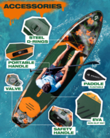 Planche de paddle gonflable tout usage 2026 SUP Factory pour Stand Up Paddle et Surf