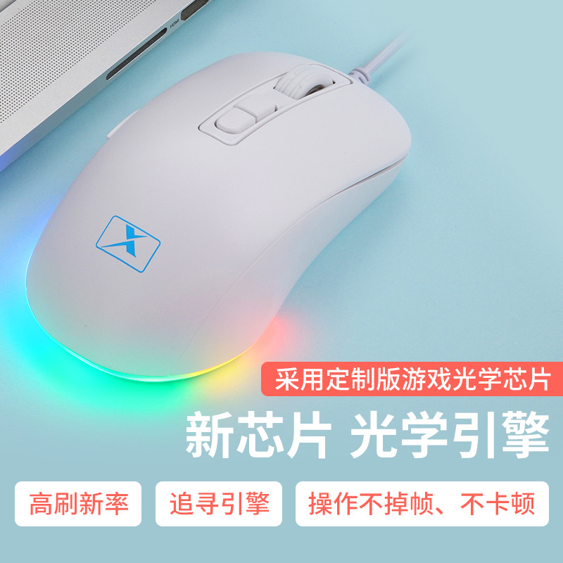 เมาส์เกมมิ่ง 7D Newmeng M383B (สีขาว)