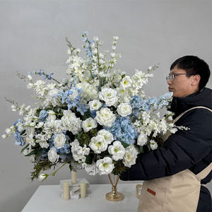 New Design Event Decoration large flower ball centrepiece Rose Artificial Flower Ball with plants - Product Image 1
