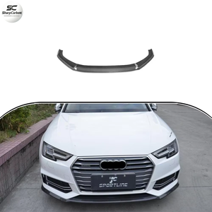 Splitter Spoiler Anteriore in Fibra di Carbonio per Audi <span class=keywords><strong>A4</strong></span> B9 SLINE S4 Berlina 2017-<span class=keywords><strong>2019</strong></span> - Product Image 1