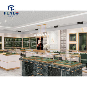 Tùy chỉnh hiện đại phong cách thủy tinh đồ trang sức hiển thị Showcase đồ trang sức cửa hàng đồ nội thất thiết kế nội thất cửa hàng đồ trang sức hiển thị trường hợp - Product Image 5