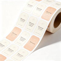 Etiquetas para Tubos de Crema de Manos Haoxuan OEM, Papel Sintético, Película Mate, Adhesivos Impresos Impermeables para Empaquetado de Cuidado Personal
