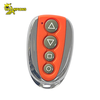 Control Remoto Universal de 4 Botones con Marco Metálico de 315MHz/433MHz, Fácil de Reemplazar la Batería, Copia Cara a Cara, Superventas
