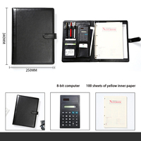 Porte-documents A4 en cuir PU de haute qualité pour présentations professionnelles avec logo gaufré et impression en relief