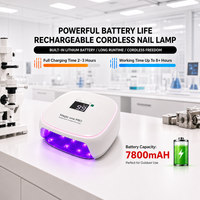 Lampe LED CM.NAIL Magic One PRO pour usage domestique et professionnel, portable, rechargeable, sans fil, sécheuse de vernis à ongles en gel, logo personnalisé, professionnelle