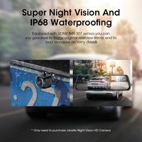 2.5K Ultra Streaming 9.66 "Vision nocturne rétroviseur caméra avant arrière 1080P avec objectif Sony plein écran tactile miroir caméra de tableau de bord
