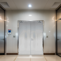 Porte coupe-feu en acier inoxydable de qualité industrielle à haute durabilité pour locaux industriels à usage intensif Haute résistance au feu
