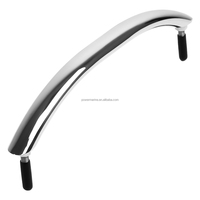 Main courante ovale en acier inoxydable de haute qualité, neuve, avec finition polie miroir, pour accessoires de yacht marin