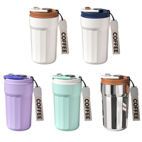 Usine professionnelle, gobelets en acier inoxydable 316L de 15 oz pour la sublimation du café, tasses à vide portables avec cordon pour les voyages