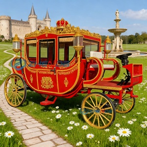 2026 Prix de gros Personnalisé Chariot royal électrique d'extérieur, Chariot sans chevaux électrique, Chariots utilitaires pour chevaux - Product Image 1