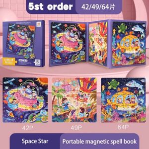 Regalo Perfecto, Juguetes de Viaje para Niños Pequeños, Libro de Rompecabezas, Rompecabezas Magnéticos de Naves Espaciales para Niños de 4 a 8 Años - Product Image 2