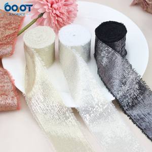 <span class=keywords><strong>Ruban</strong></span> de soie doré brillant avec bords bruts, parfait pour les bouquets de <span class=keywords><strong>mariée</strong></span>, les emballages cadeaux, les décorations de mariage et le bricolage. - Product Image 5