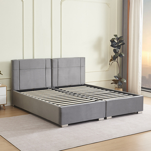 Wholesale Popular Soft <b>Bed</b> Set Designer <b>Queen</b> Soft <b>Bed</b> Frame Eco-Friendly Fabric <b>Bed</b> Hotel Modern King <b>Bed</b> Frame Home - Product Image 2