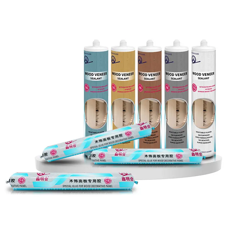 MH gỗ Veneer MS Polymer Sealant cao tack nhanh Chữa rõ ràng trong suốt trong nhà doanh MS Sealant xây dựng dính