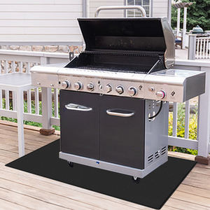 Haute température antiadhésif extérieur Double face <span class=keywords><strong>Silicone</strong></span> caoted ignifuge <span class=keywords><strong>pour</strong></span> Camping en plein air tapis ignifuge <span class=keywords><strong>Barbecue</strong></span> Grill BBQ tapis - Product Image 3