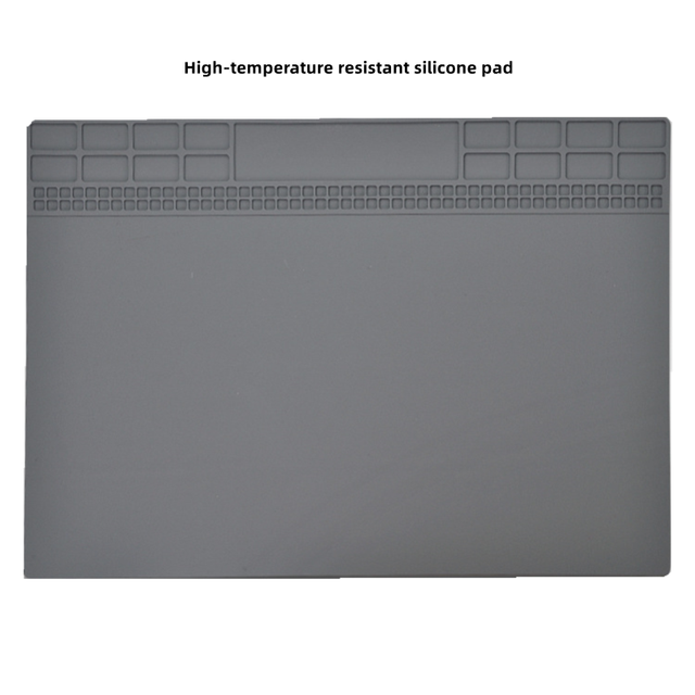 KINGGARD Repair Mat Silicone KD1322-C1124 Large Magnetic Anti-Static Solder Pad Screw Electronic Work Welding Heat Resistant