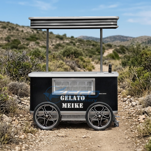 Customized Logo Starry Sky Top Commercial Snack Fruit Food Truck <b>Trolley</b> Street Vending Cart Ice Cream Cart Electric Steel - Product Image 1