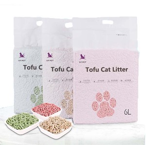 Litière chinoise pour chat tofu de haute qualité, nouvelle litière pour chat tofu cassé, litière populaire pour chat tofu jetable