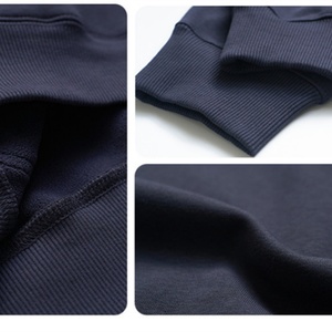 Sweat-shirt à capuche épais en polaire couleur unie, couche d'air chaud robuste - Product Image 4