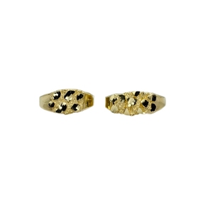 Anillo de Cóctel con Diseño Vintage de Latón Chapado en Oro de 14k, Estilo Nugget Smashing, para Hombre/Mujer - Product Image 4