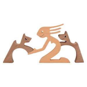 Figura de Pato de Madera, Estilo Europeo, Decoración de Escritorio, Adorno Artesanal para el Hogar u Oficina, Regalo de Navidad, Paquete Individual - Product Image 5