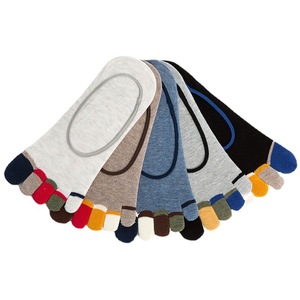 Vớ cotton nam, vớ năm ngón, kiểu mỏng cắt thấp, vớ thấm mồ hôi chia ngón chân nông - Product Image 5