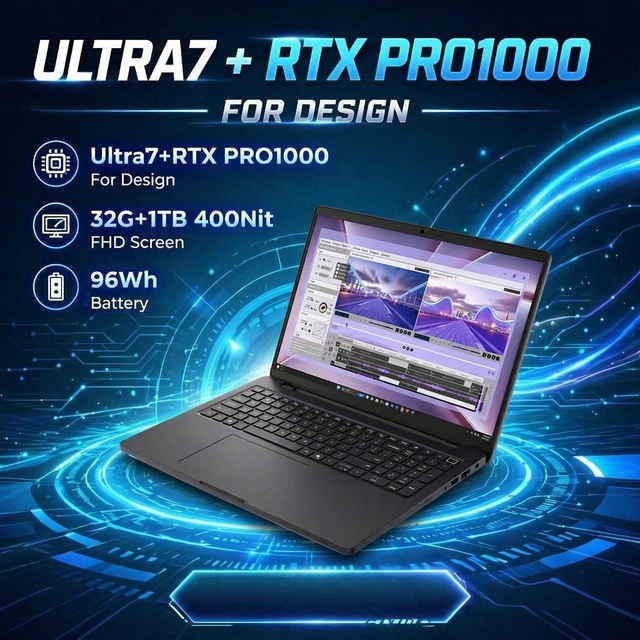 New Dells Pro Max 16 MC16250 Mobile Workstation Ultra7-265H 32G 1T RTX PRO1000 8G FHD IPS AI Engineering Laptop Intel Camera