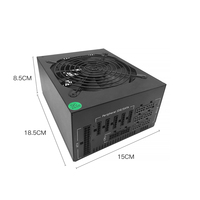 Câble d'alimentation pour ordinateur 1600 Watt 1800 Watt Alimentation modulaire 6 GPU Machine 90 Plus Gold