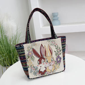 Borse a Spalla e Sottobraccio da Donna Casual Double Face in Tela Ricamata Stile Etnico all'<span class=keywords><strong>Uncinetto</strong></span> Personalizzate - Product Image 3