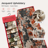 Tissu d'ameublement de luxe pour canapé, couleur personnalisée, résistant à la décoloration, 100% polyester, tissu jacquard tissé, vente en gros