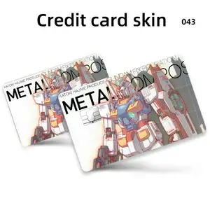 ورق لف بطاقة الائتمان وطباعة شعار مخصص تصميم المعدات الأصلي ملصقات بطاقة الخصم البنكي