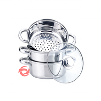 Usine Belle Qualité Bonne Vente Grande Capacité Cuisine Batterie De Cuisine Cuisinière À Induction En Acier Inoxydable Couscous Pot Cuisine Batterie De Cuisine