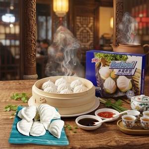Har Gow surgelé IQF prêt à consommer, boulettes <span class=keywords><strong>de</strong></span> crevettes cristallisées pré-cuites, conditionnées en sachet, Dim Sum cantonais pour la restauration et l'exportation - Product Image 1